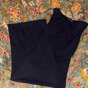 PrettyLittleThing Navy Midi Dress